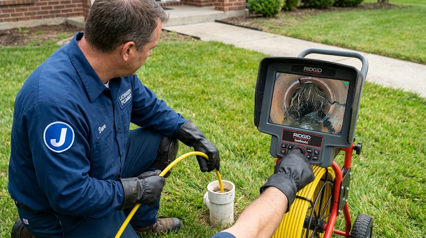 Sewer camera inspection being performed by Johns Plumbing LLC in Boulder