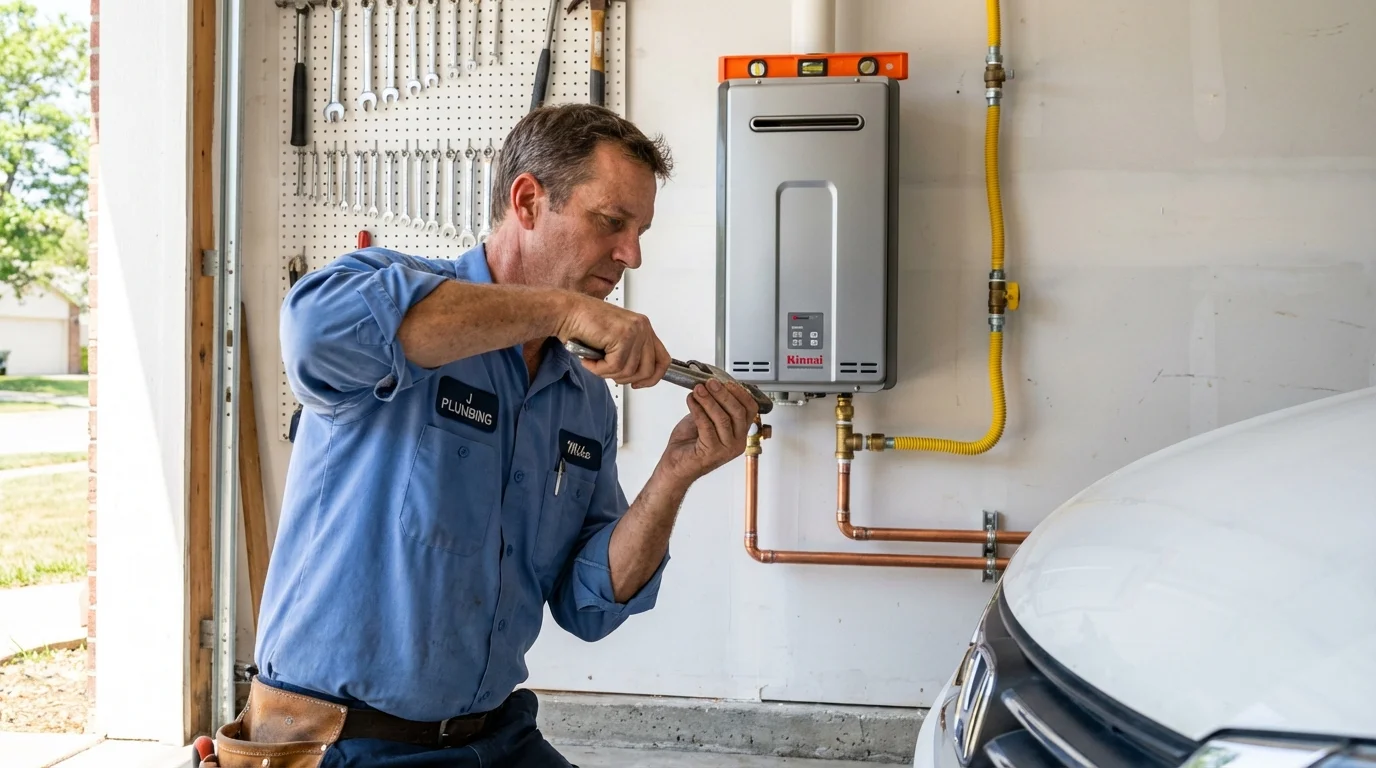 Tankless water heater installation by a Johns Plumbing LLC plumber in Boulder